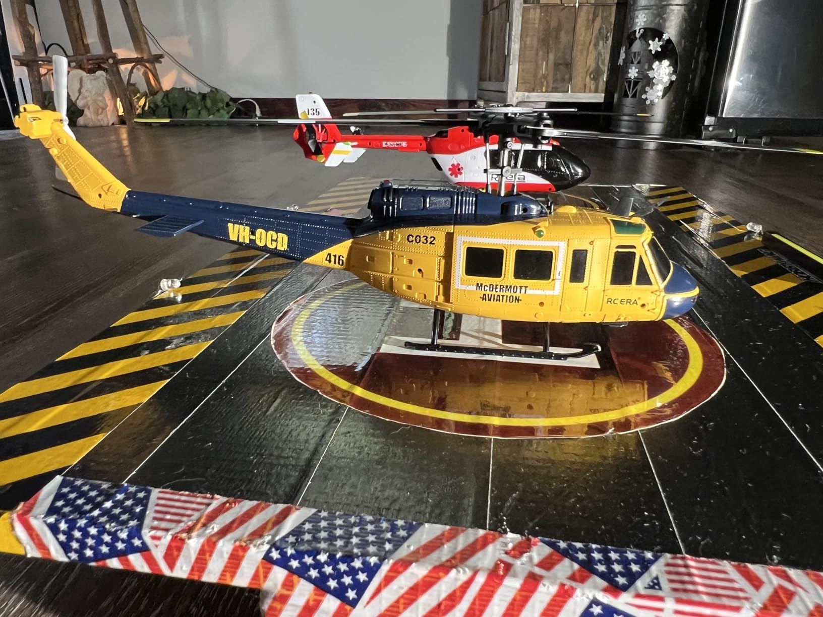 RC ERA C032 UH-1 Huey Helicopter - Remote Control Helicopters for Adult, 1/48 Scale 2.4G 6CH Gyro Stabilized Aircraft with Altitude Hold & Optical Flow, 3D Stunt Drone (Green) customer photo 2