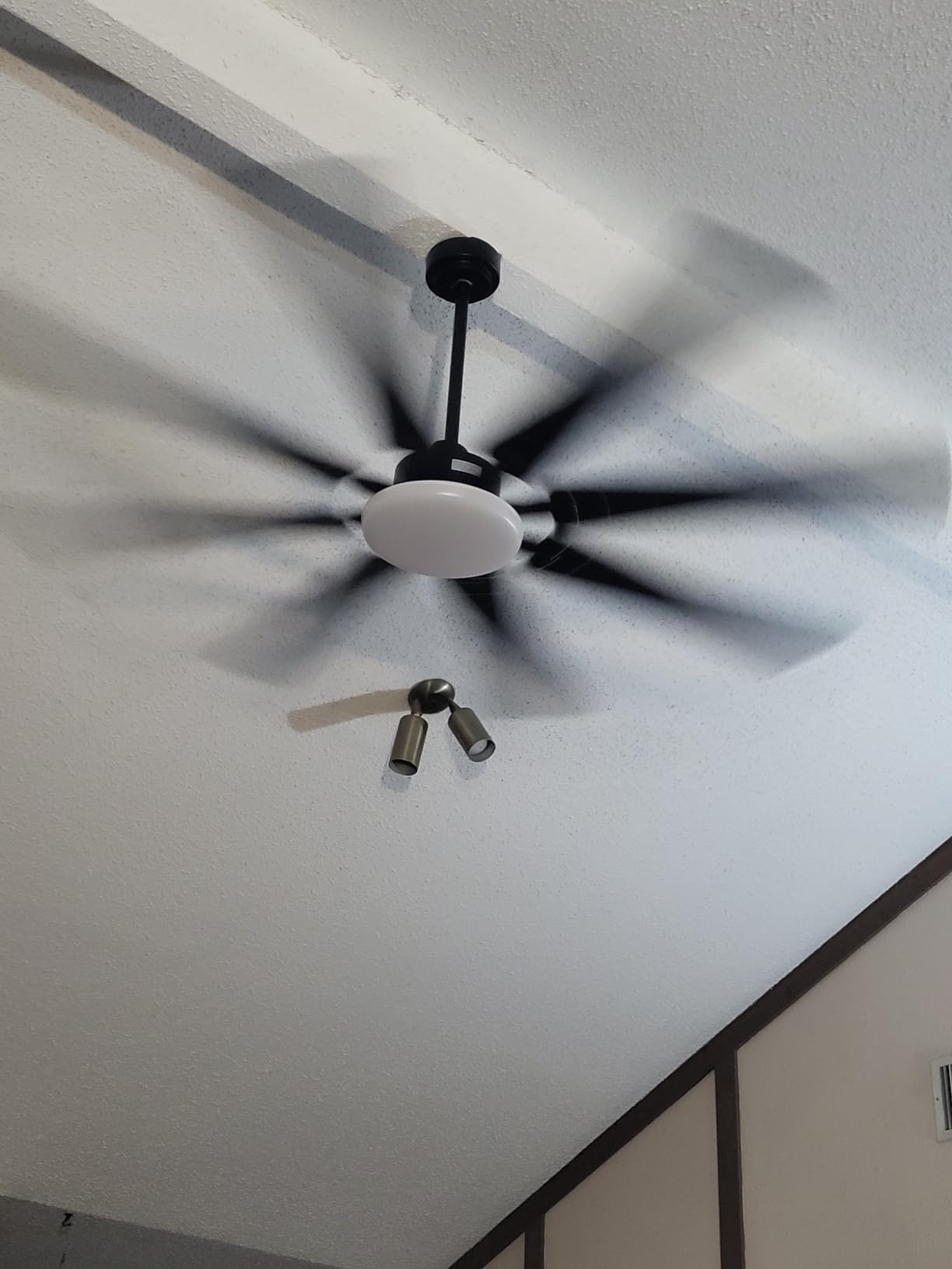 Amico 72 Inch Ceiling Fans with Lights and Remote, Black Large Ceiling Fan customer photo 2