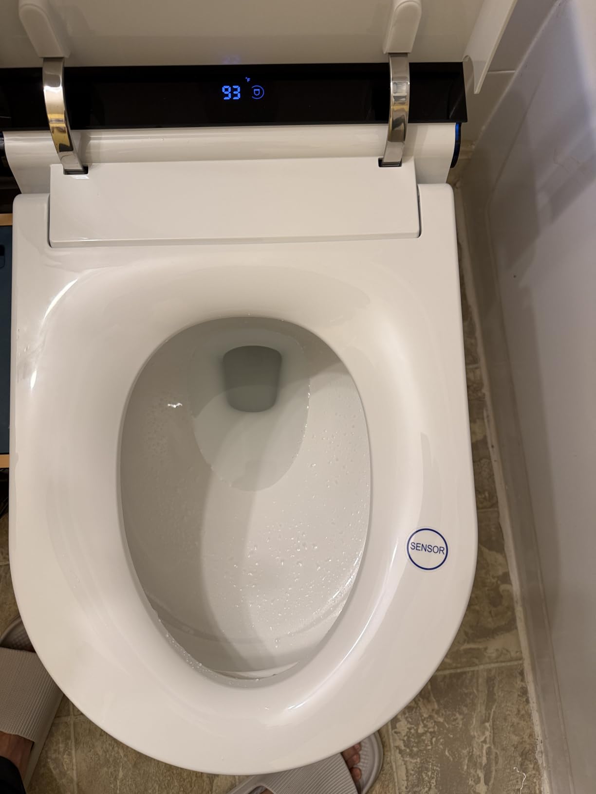 Casta Diva Smart Toilet with Bidet Built in, Auto Open Close, Foot Sensor, 1000 MaP Auto Flushing, ADA Comfort Height, Artistic Lighting, Smart Heated Seat, Foam Dispenser, Tank Built in (CD-U010Max) customer photo 2