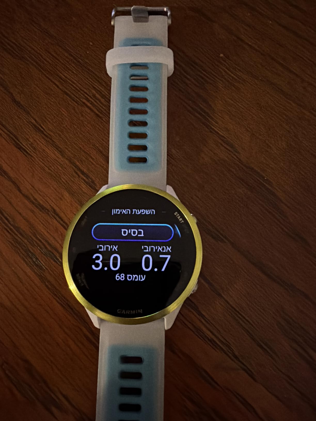 Garmin Forerunner 570, 42mm, Aluminum, Whitestone/Cloud Blue | Smaller-Sized Advanced GPS Running & Triathlon Smartwatch, AMOLED Display, Training & Recovery Features customer photo 2
