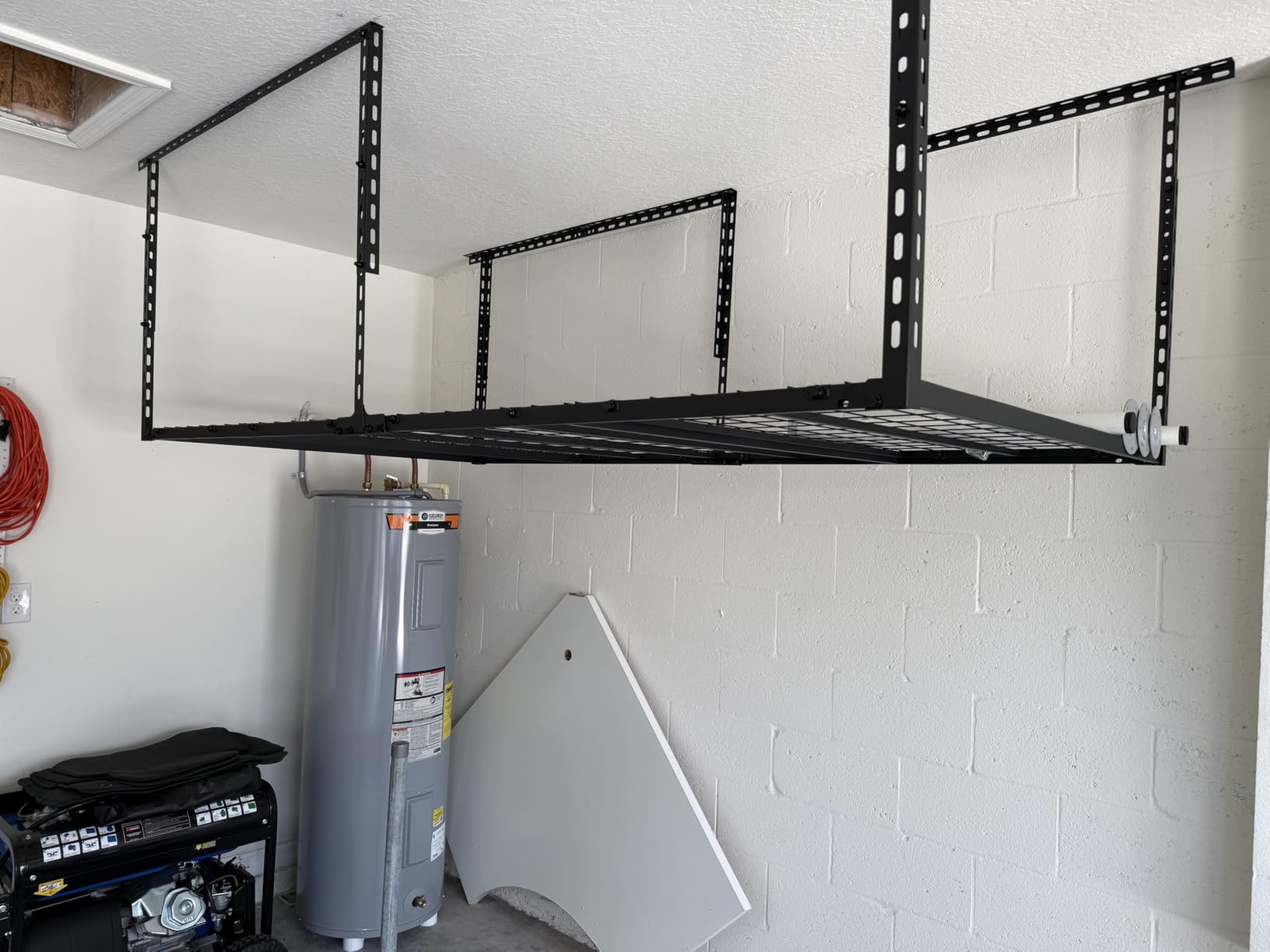 4X8FT Overhead Garage Storage Rack 750LBS Capacity, 26