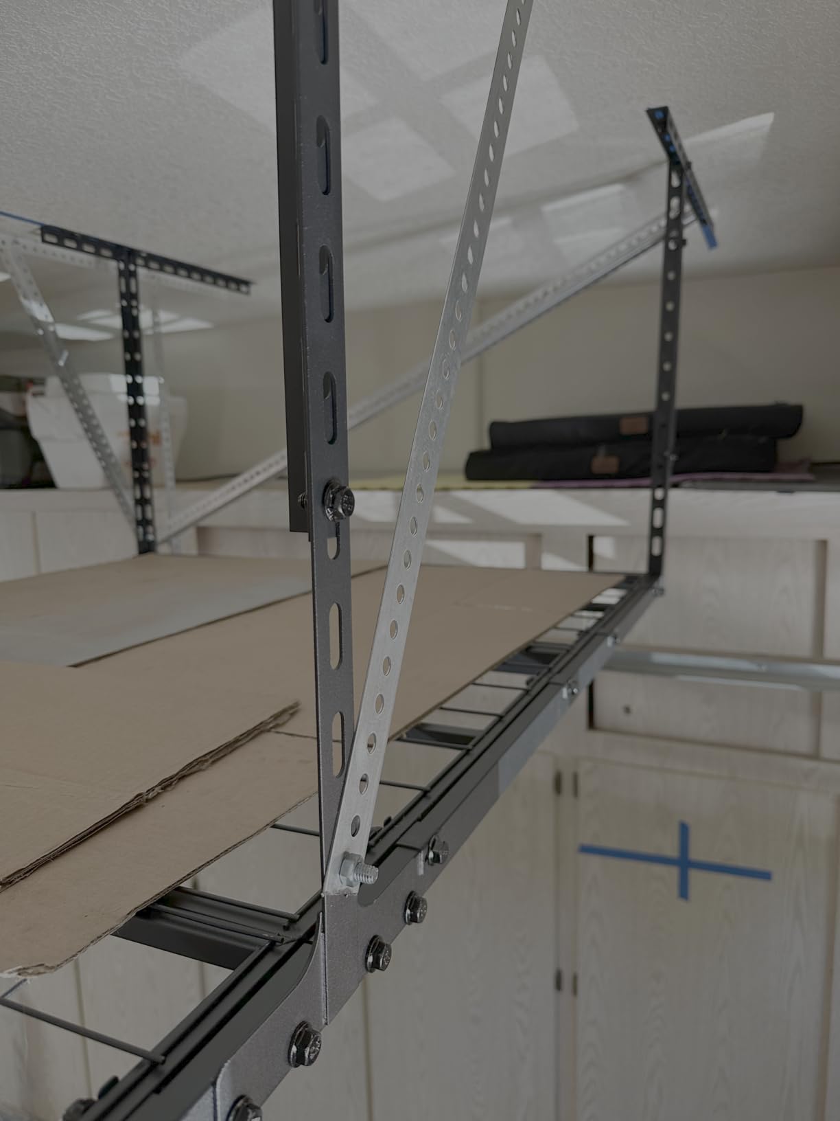 4X8FT Overhead Garage Storage Rack 750LBS Capacity, 26
