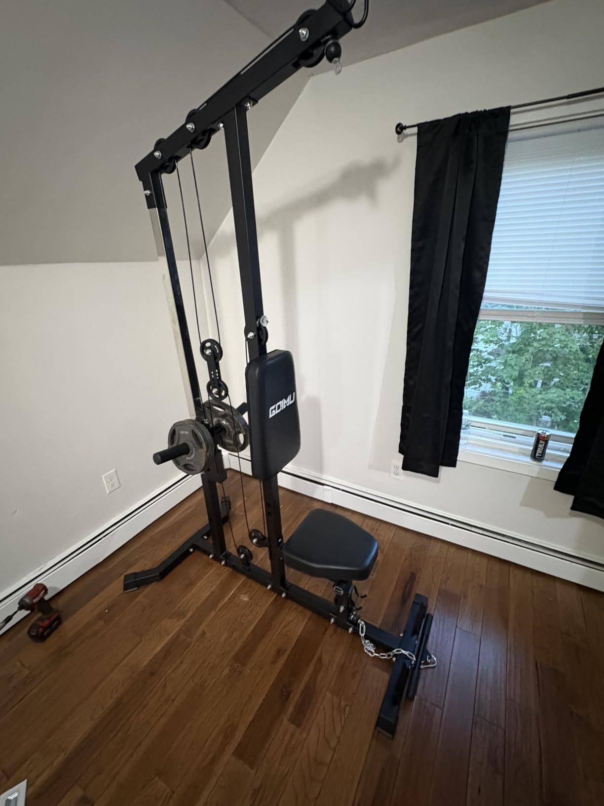 LS01 LAT Pulldown Machine, LAT Row Cable Machine with AB Crunch, LAT Tower with Cable Row Attachments, 3 in 1 Pulley Stations for Home Gym customer photo 1
