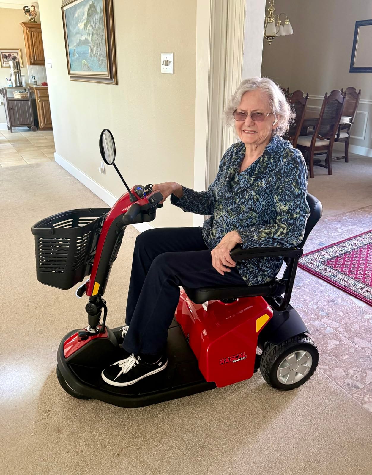 Rascal Conquest 3-Wheel Heavy-Duty Outdoor Mobility Scooter, Long-Range Battery-Powered Electric Travel, 350lb Capacity, Battery Included customer photo 2