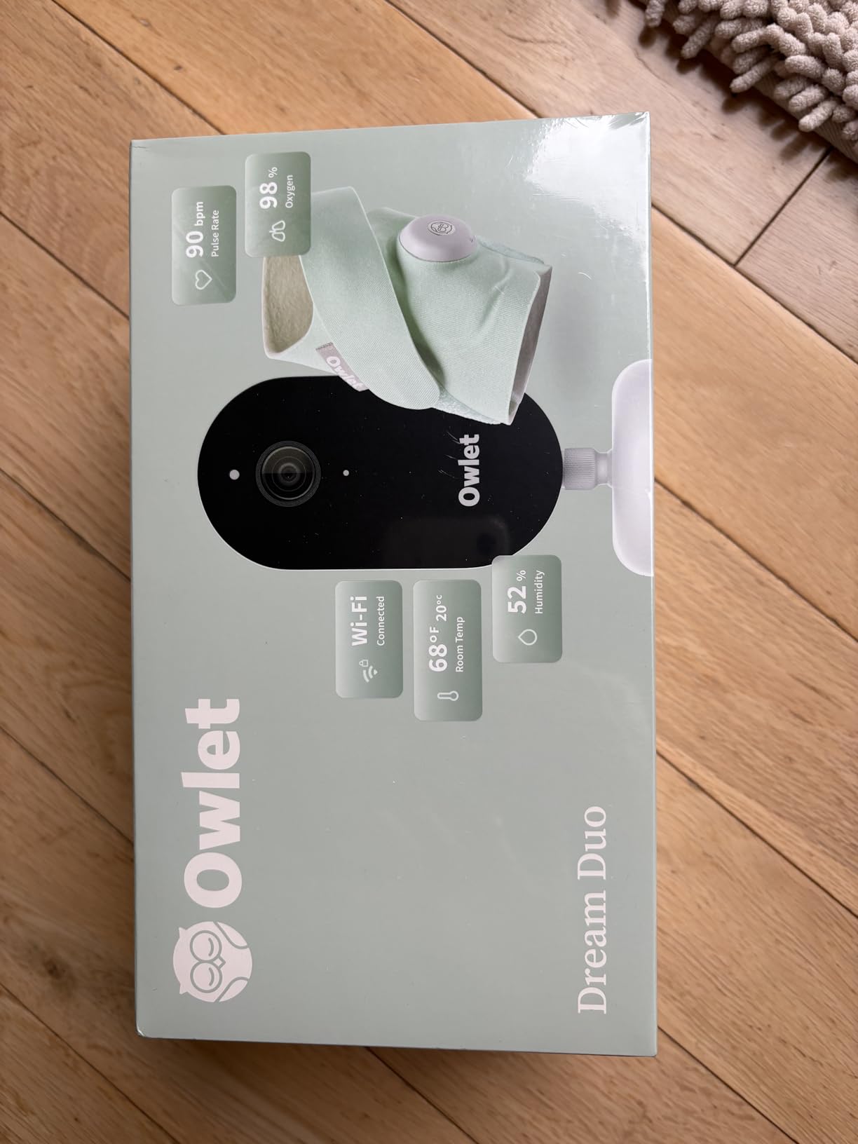 Owlet Dream Duo 3 Smart Baby Monitor System, Dream Sock + 2K HD Camera | FDA-Cleared Monitoring Tracks Pulse Rate, Oxygen & Sleep Insights customer photo 1