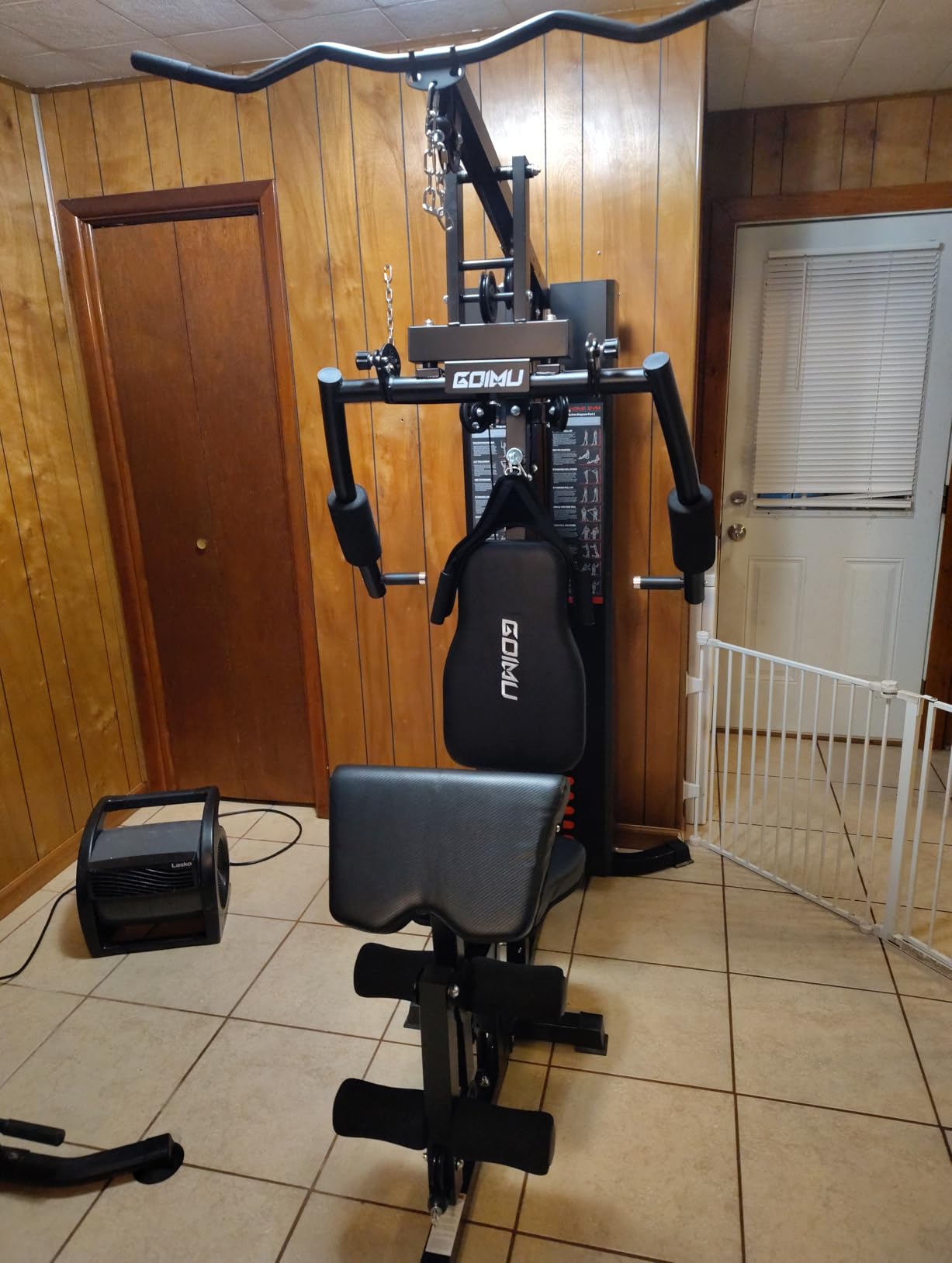 Home Gym, M1 Workout Station with 140LBS Weight Stack, Multifunctional Home Gym Equipment with Pulley System for Full Body Strength Training customer photo 1