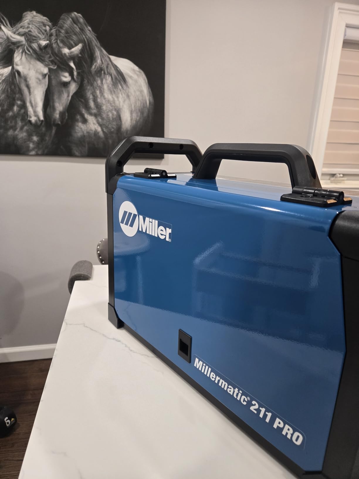 Millermatic 211 PRO MIG Welder Machine, Dual-Voltage, Auto-Set | 120/240V MIG welder; Welds steel, aluminum to 3/8 in; thick; Features Auto-Set, Dyna-Pulse, upgradable software customer photo 1