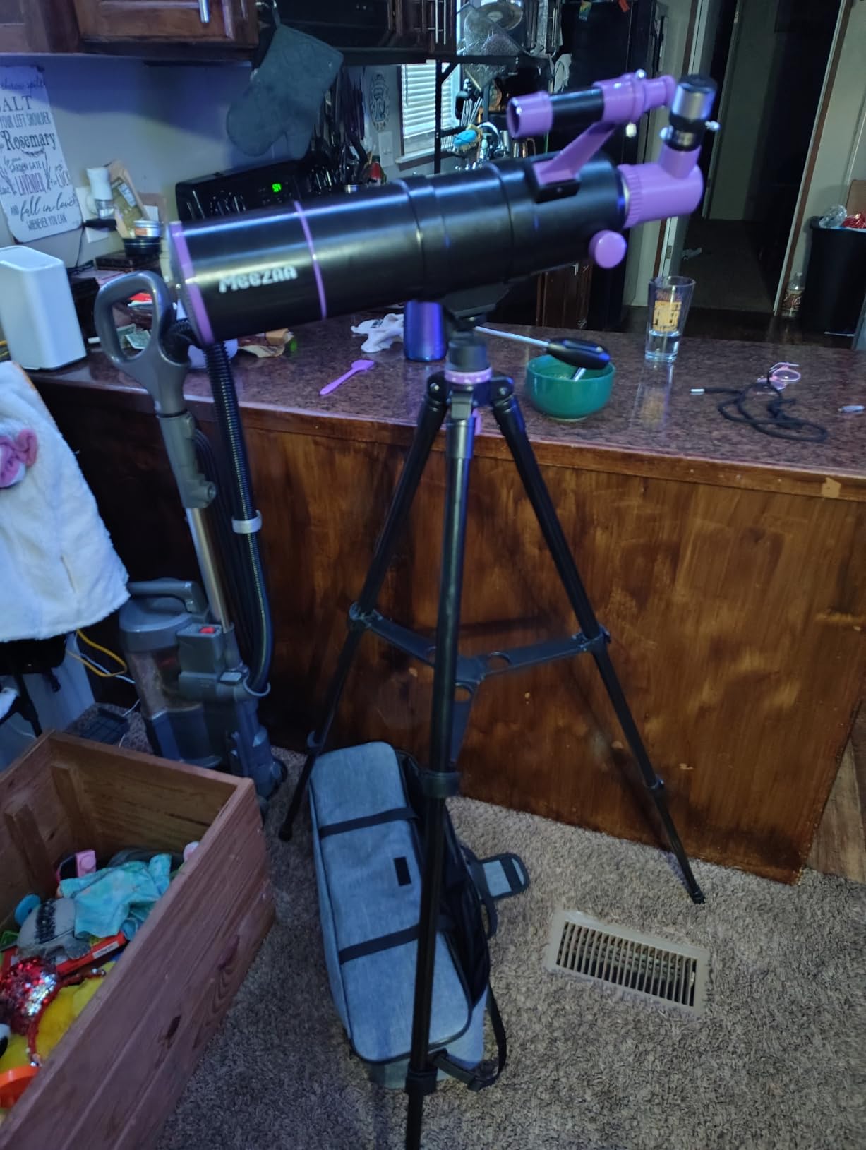 MEEZAA Telescope for Adults High Powered, 90mm Aperture 550mm Refractor | Portable Telescopes for Kids Astronomy Beginners, with Tripod, Phone Adapter, Carry Bag & Moon Filter, Travel and Stargazing customer photo 1