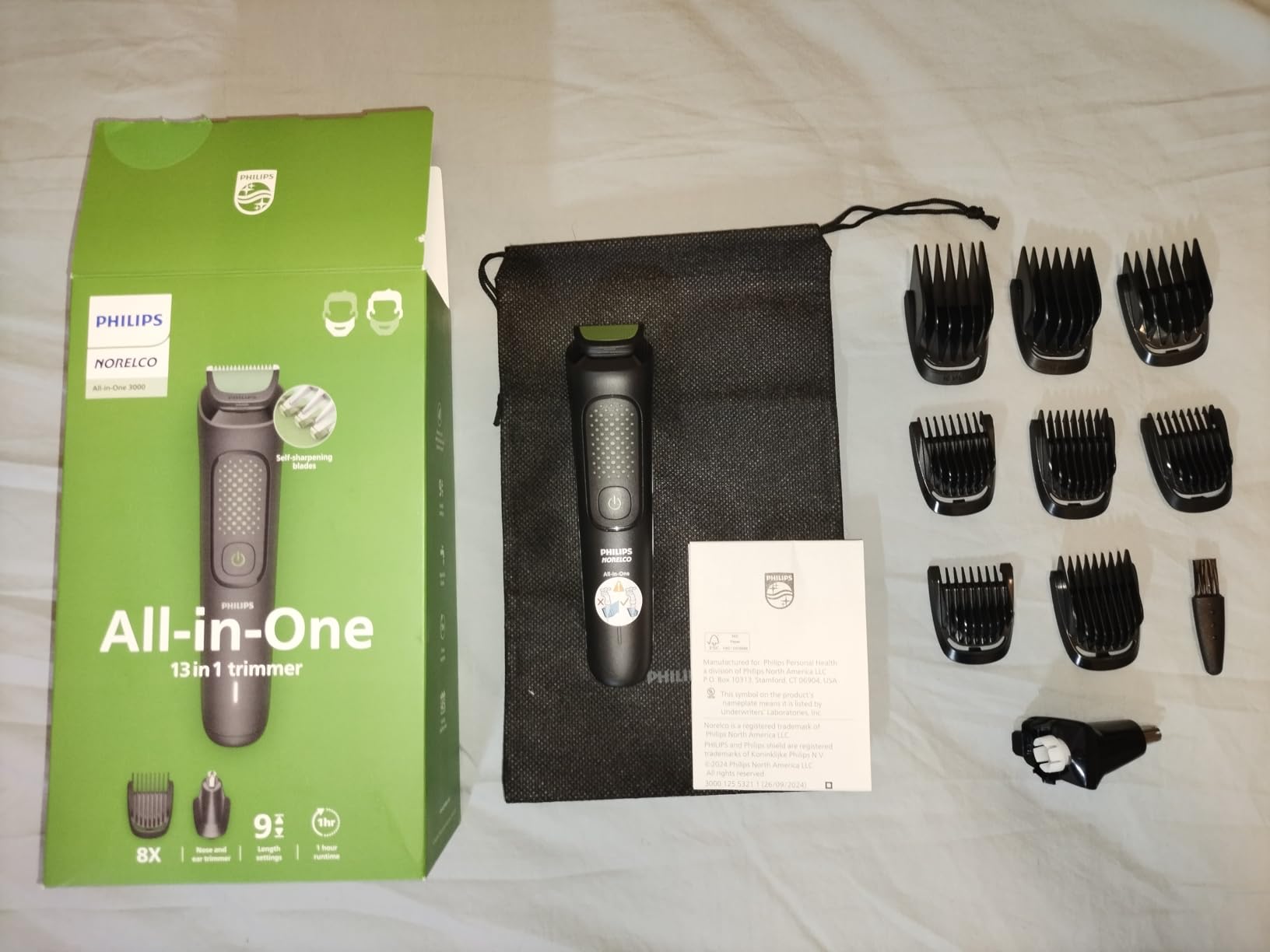 Philips Norelco All-in-One 3000 Series 13 in 1 Trimmer, Beard Styler & Men's Hair Clipper, 9 Length Settings & Self-Sharpening Skin-Friendly Blades, MG3919/50 customer photo 2