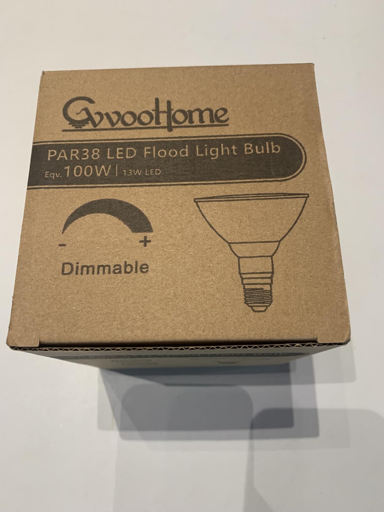 GvvooHome LED Flood Light Bulbs, PAR38 Outdoor Flood Light Bulb 5000K, 13W 100W Equivalent, Daylight White LED Floodlight Dimmable, Waterproof for Porch Yard Garage, E26 Base, 15,000 Hrs, 2 Pack customer photo 2