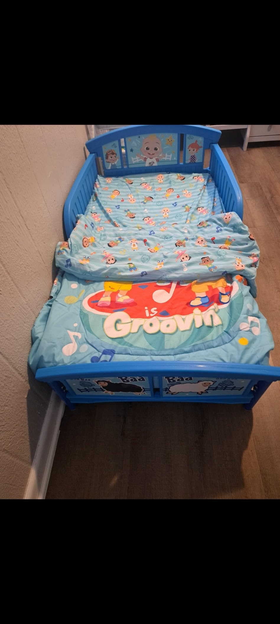 Delta Children Plastic Toddler Bed, Bluey | Low-to-Floor Toddler Bed with Included Safety Rails, BSA Certified, Fits Full-Size Crib Mattress customer photo 2