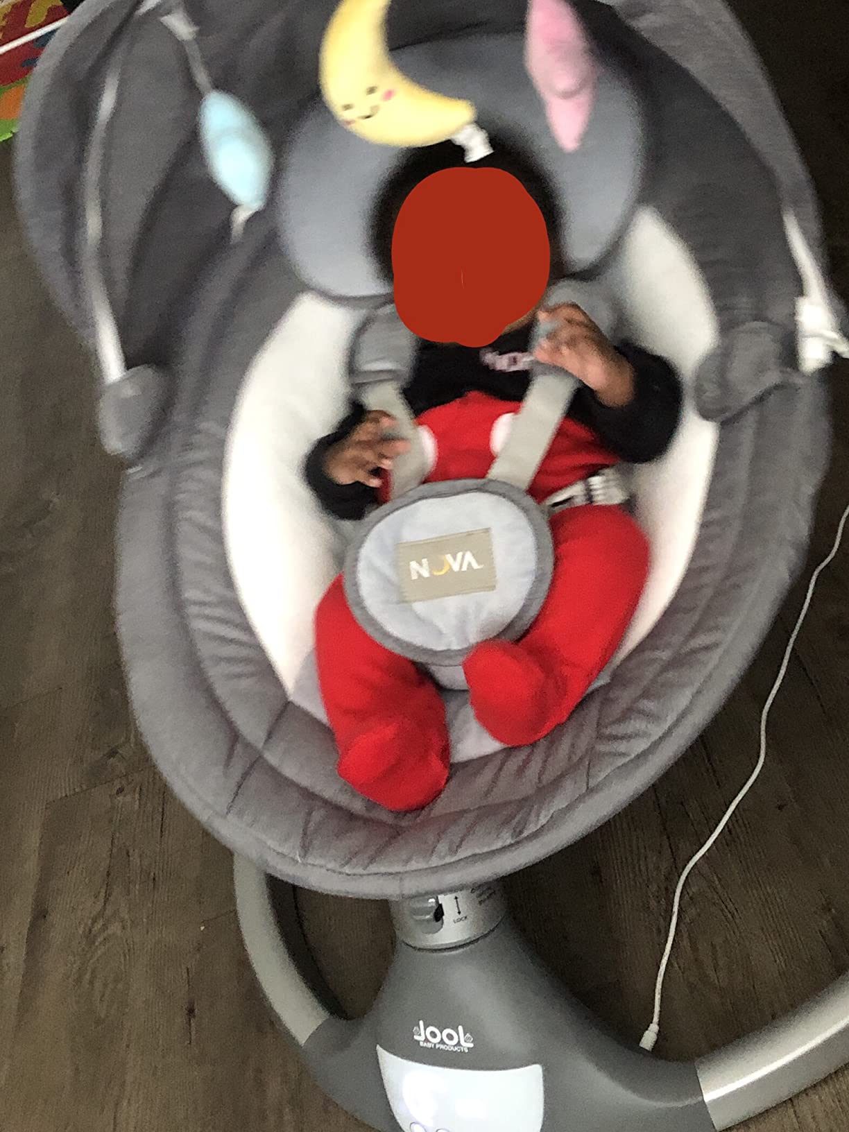 Jool Baby Nova Baby Swing for Infants - Bluetooth Music, Remote (Sage) customer photo 1