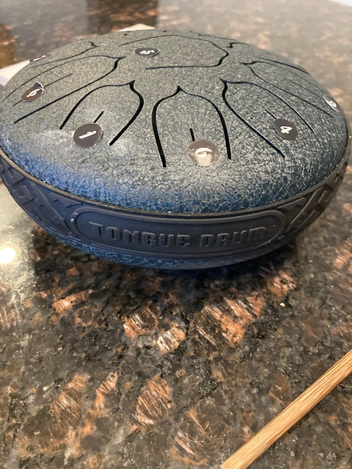 Steel Tongue Drum 6 Inch 11 Notes Musical Instrument, Rain Drum Style Gift | Adults & Beginners Percussion for Music Education, Calming, Relaxation, Meditation (Malachite) customer photo 1