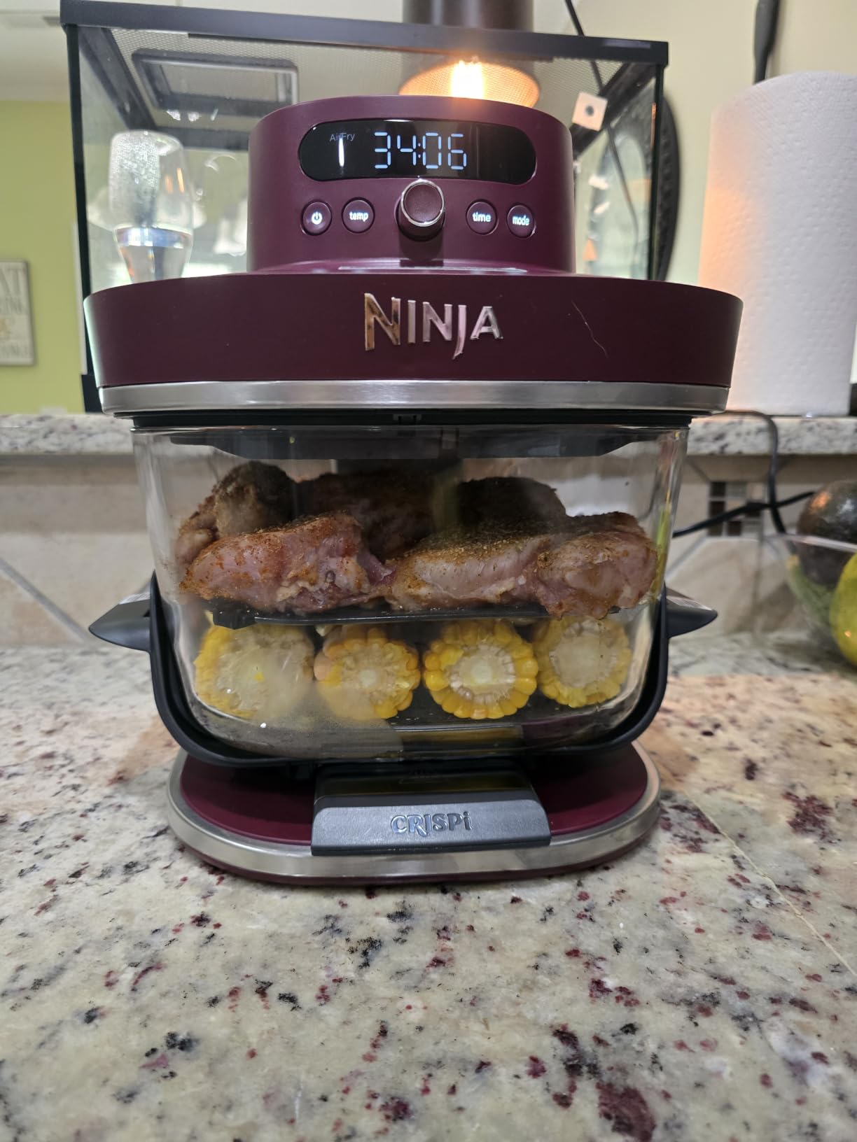 Ninja Crispi Pro Glass Air Fryer, 6-in-1, Cyberspace, AS101CY customer photo 1
