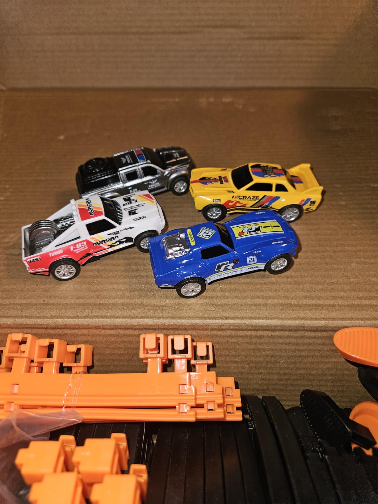 Slot Car Race Track with 4 High-Speed Racing Cars Battery or Electric Race Car Toy for Kids Boys, Dual Racing Game 2 Hand Controllers Toys for Girls Children Age 6,7,8-12 Years Old customer photo 2