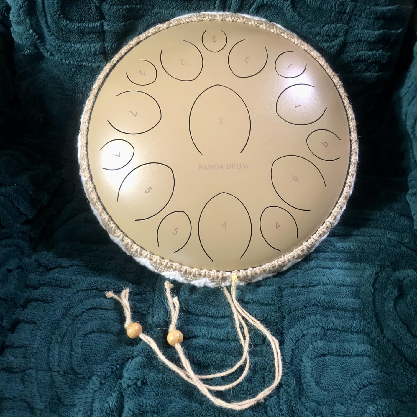 Panda Drum Pro (Black) | Steel Tongue Drum for Inside & Outside | 15 Inch | with Music Book, Mallets, Carrying Bag & Finger Picks | 432 Hz Rain Drum | Calming Musical Instrument for Adults customer photo 2