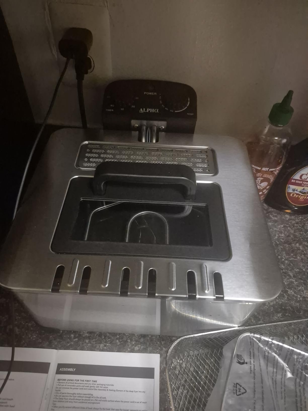 Alpha Living Electric Deep Fryer - 4.5L Deep Fryer with Basket with 2-Quart and 4-Quart Baskets - Stainless Steel - Temperature Control and Timer customer photo 2