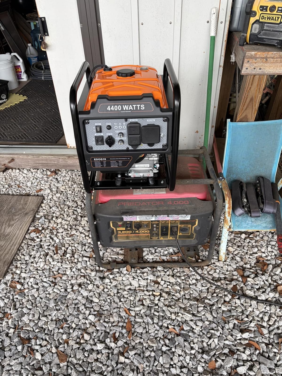 Oxseryn Power Equipment 4400 Watts Inverter Generator Gas Powered, Portable Open Frame Generator, Low Noise with ECO Mode, RV Ready, Emergency Home Backup customer photo 1