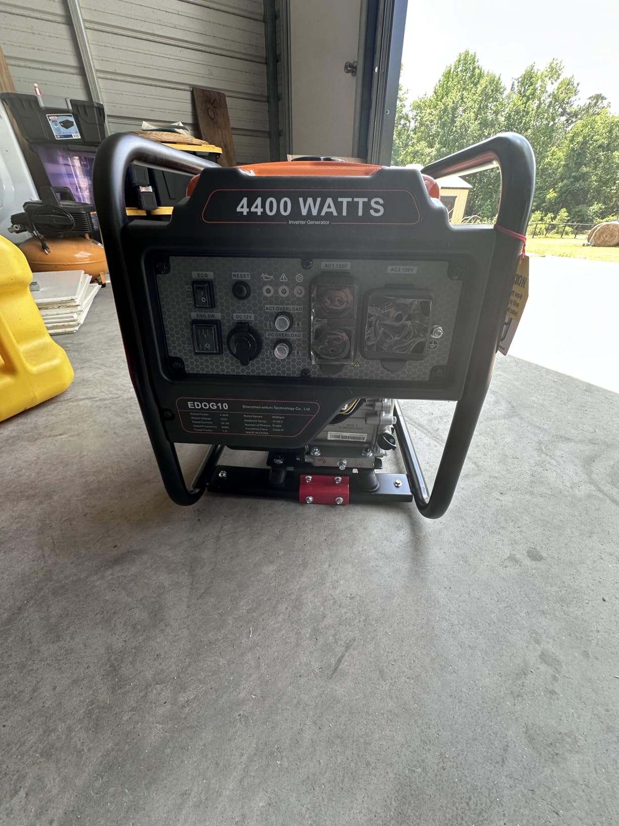 Oxseryn Power Equipment 4400 Watts Inverter Generator Gas Powered, Portable Open Frame Generator, Low Noise with ECO Mode, RV Ready, Emergency Home Backup customer photo 2
