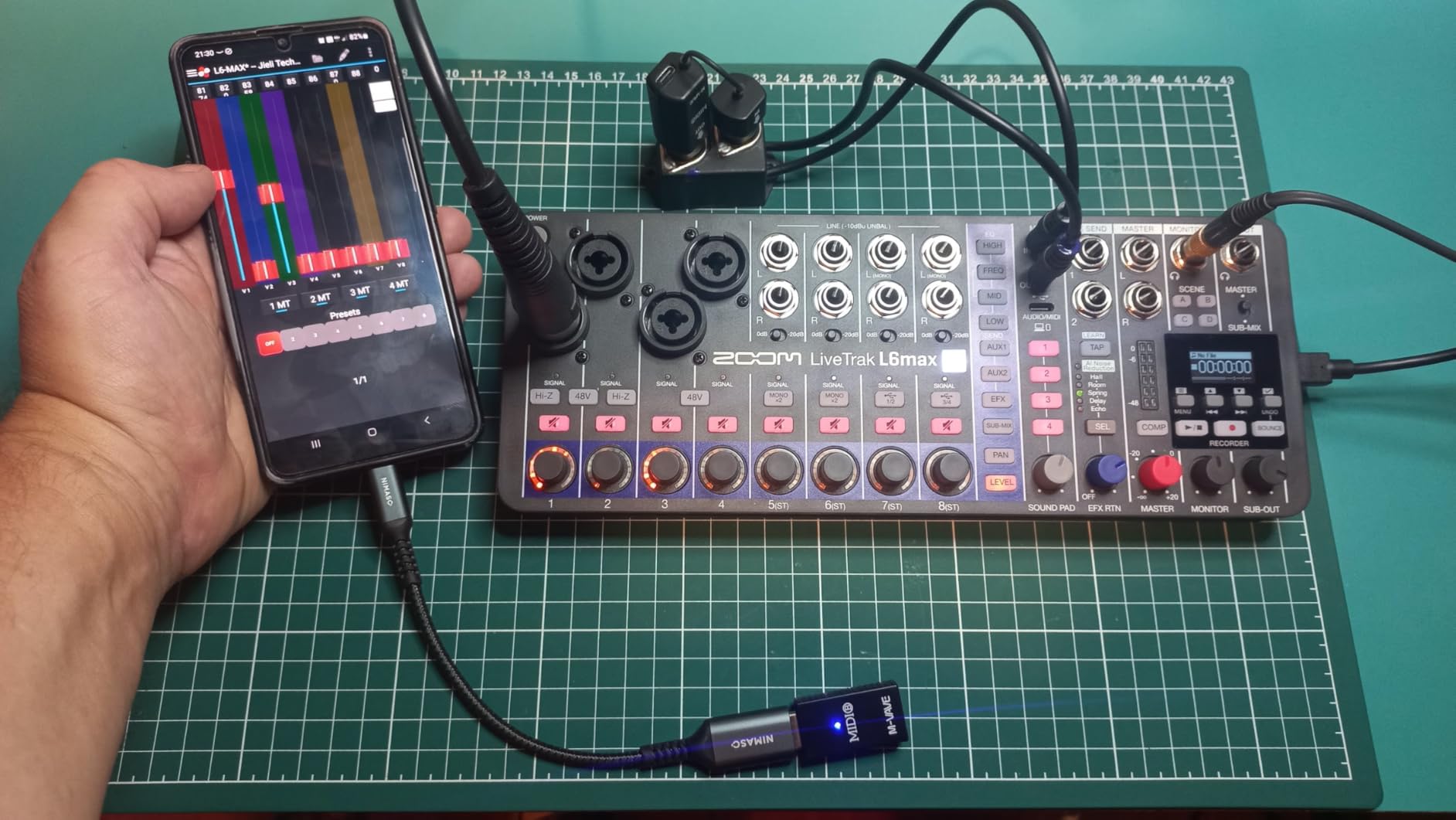 Zoom LiveTrak L6max Mixer/Recorder for Musicians & Podcasters | Clip-Free Audio with 32-Bit Float, 12-Channel, 4 Combo + 8 Stereo Inputs, MIDI, AI Noise Reduction, Battery Powered customer photo 2