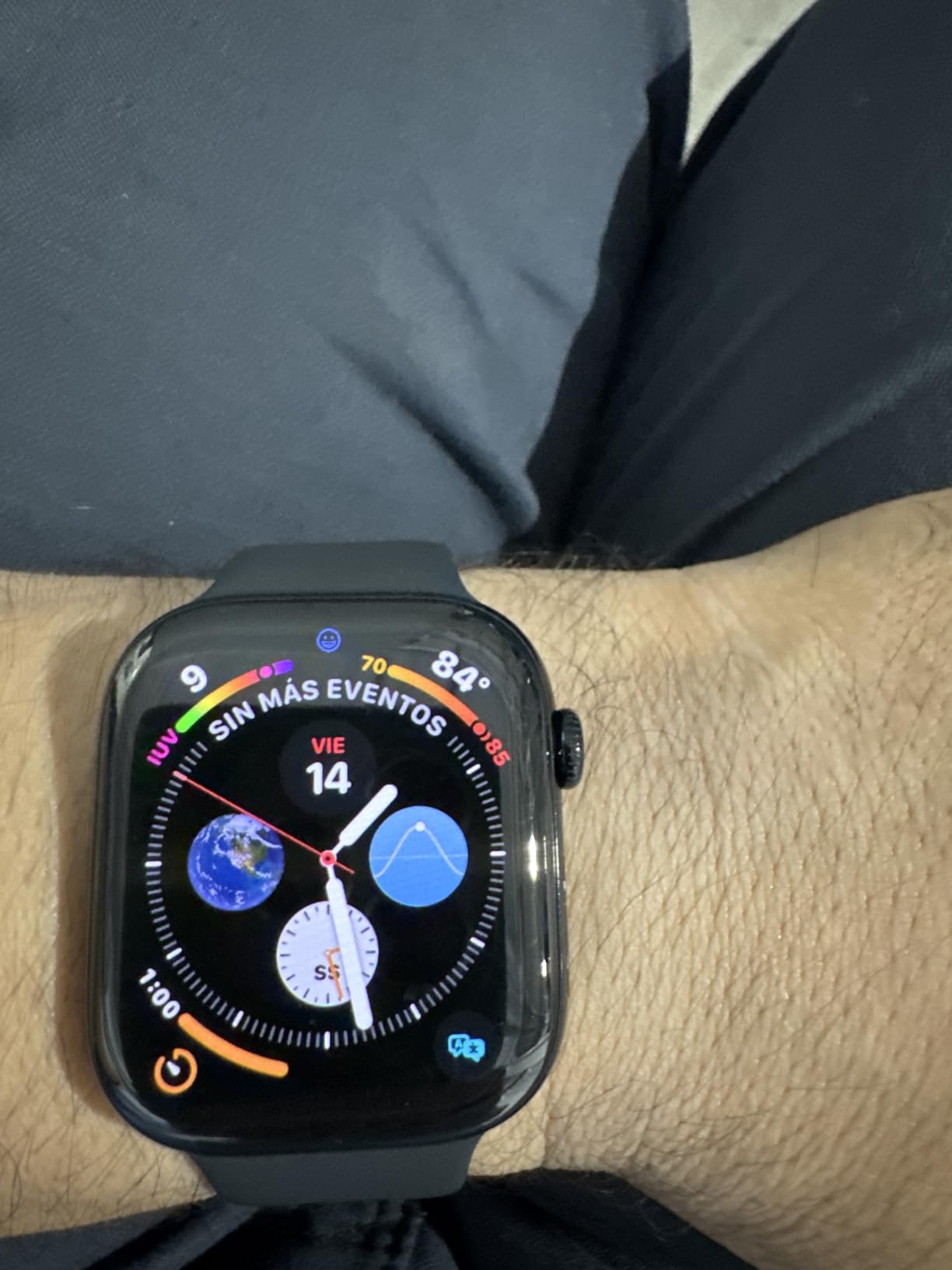 Apple Watch Series 11 [GPS 46mm] Smartwatch with Jet Black Aluminum Case with Black Sport Band - M/L. Sleep Score, Fitness Tracker, Health Monitoring, Always-On Display, Water Resistant customer photo 2
