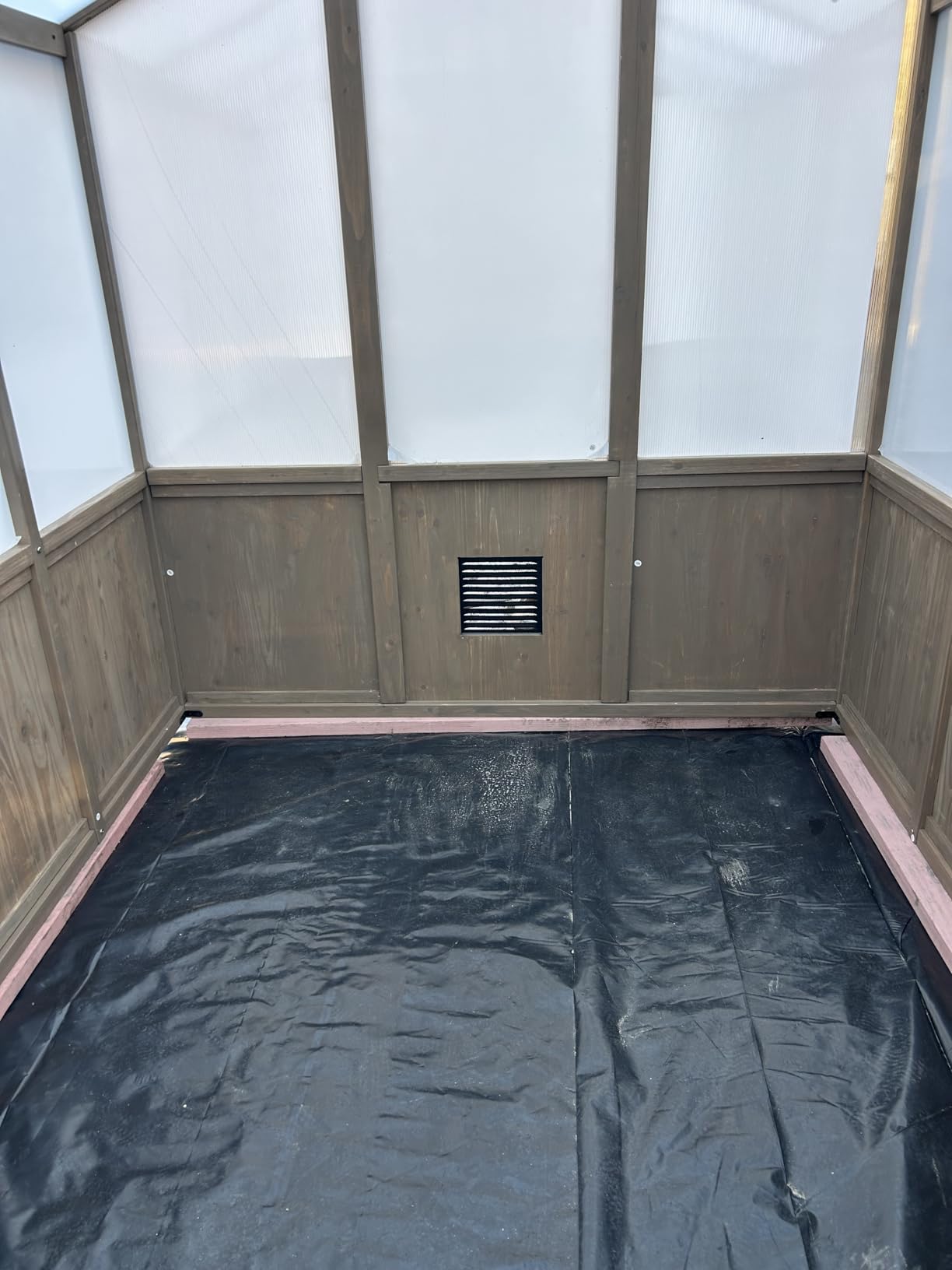 Aoxun 6x12 FT Wooden Greenhouse for Outdoors, 6MM Thick Polycarbonate Panel Walk-in Green House Kit with Adjustable Roof Vent and Lockable Door customer photo 2