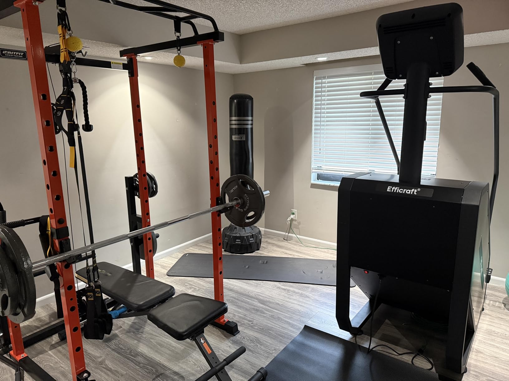 EFFICRAFT Commercial 90% Pre-Assembled Stair Master, Continuous Climbing Exercise Machine for Cardio, 15 Speed Levels Stair Master, 15-164 Steps/Min customer photo 2