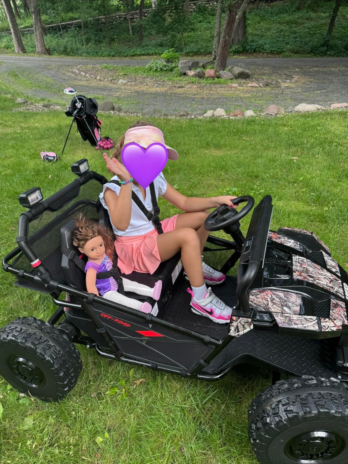 First Ride On 36V Kids Ride On UTV, 2-Seater 400W Electric Car for Kids 6+, 5-8 MPH Speed, 14