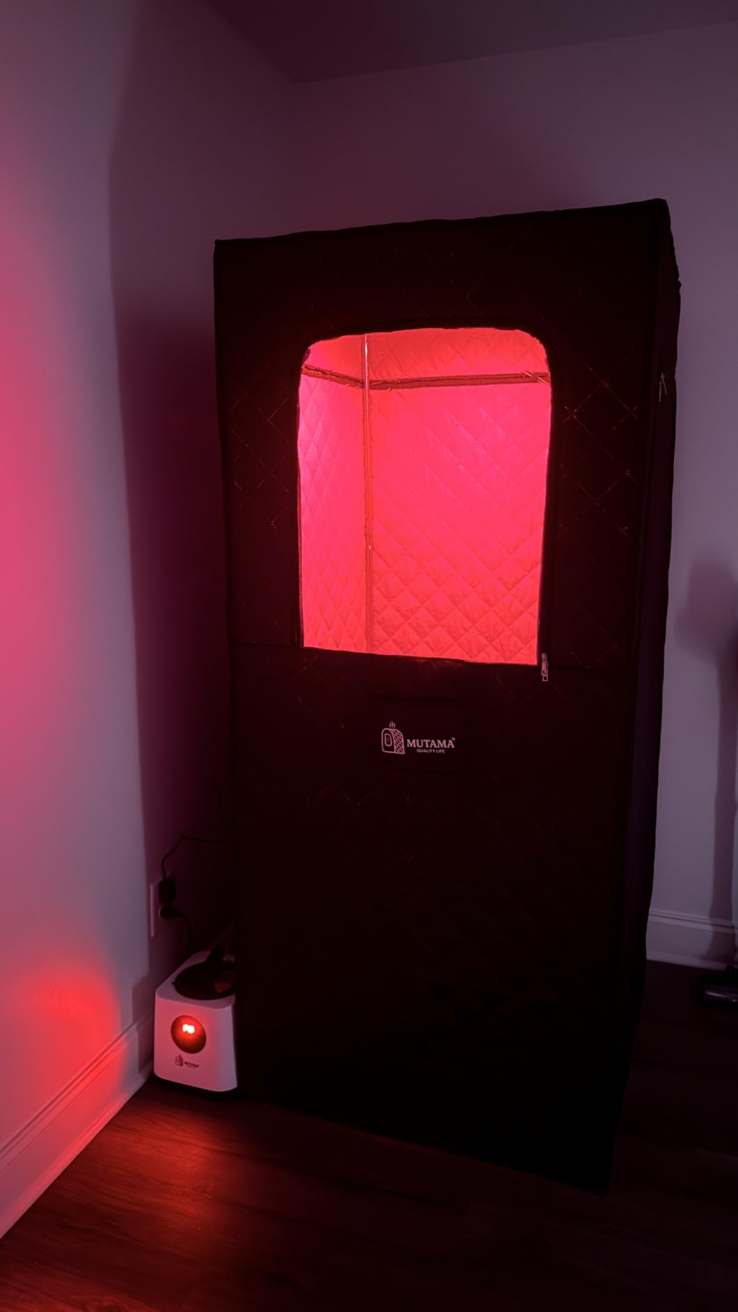 Portable Infrared Sauna Box for Home, 3L 1400W Steam Sauna Tent | Personal Sauna Pod, 660nm Red Light, Remote Control, Folding Chair, 15 Levels, 99-Min Timer, 32