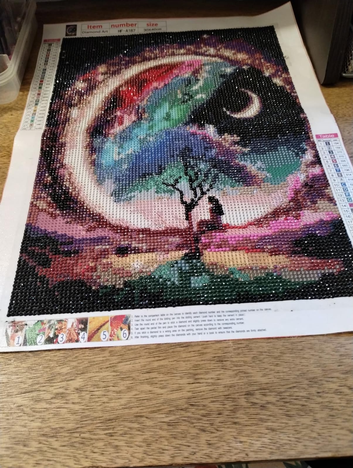 Glowing Dream Forest Diamond Painting Kit - Full Round Drill 5D DIY Diamond Art for Beginners 11.8x15.8 Inches customer photo 1