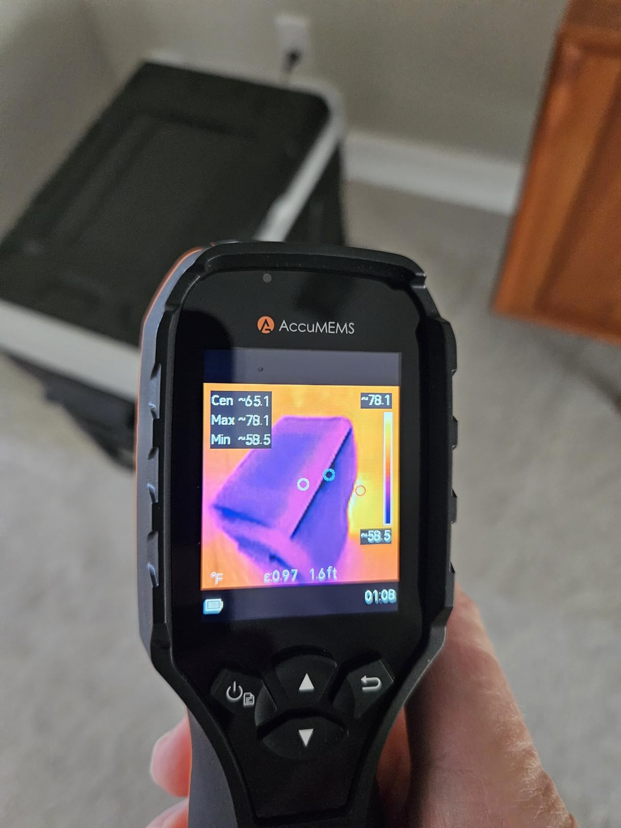 GT14S Thermal Imaging Camera, Thermometer Mode, Ultra-Light 240g | 4°F~1022°F Range, 14H Runtime, Live Tracking with Edge-Enhanced Display, Infrared Camera for HVAC/Electrical Inspection customer photo 2