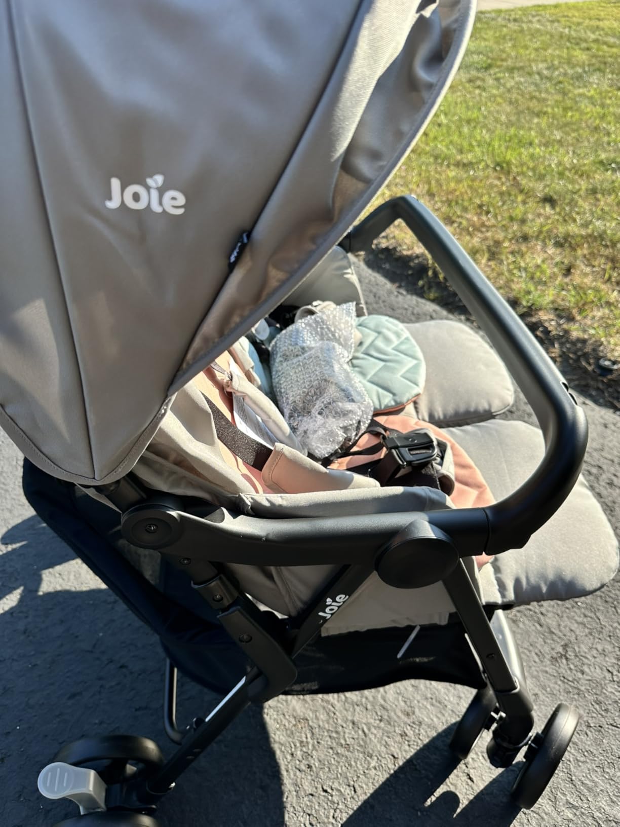 Joie Baby Rosemary Side-by-Side Double Stroller - Lightweight, Compact | Stroller for Twins or Siblings. 3 Cup Holders, UPF 50+ Canopy, Easy One-Hand Compact Fold. customer photo 1