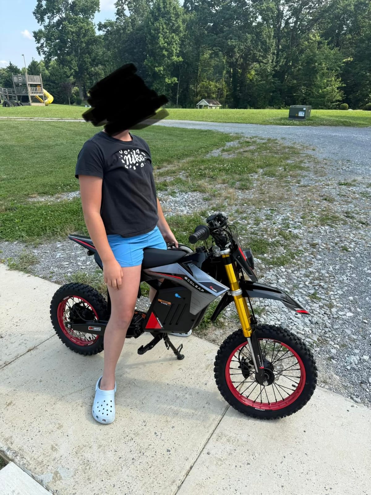 ECOLEAP 3500W Peak Electric Dirt Bike for Teens & Adults, 37MPH Electric Off-Road E-Bike with 48V 21Ah Battery, Up to 55 Miles Range, Dual Suspension, Hydraulic Brakes, 400LBS Load, Fit Age 13+ customer photo 2