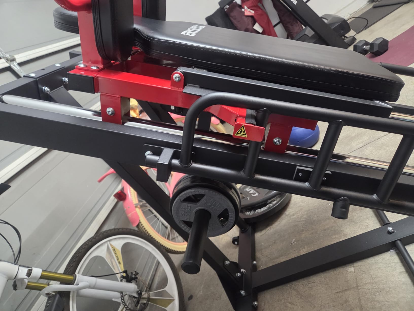 Leg Press Hack Squat Machine Combo, 45 Degree Leg Exercise Machine, Lower Body Special with Weight Storage for Quads, Hamstring, Glutes, Calves, Compact Home Gym Leg Day Equipment customer photo 1