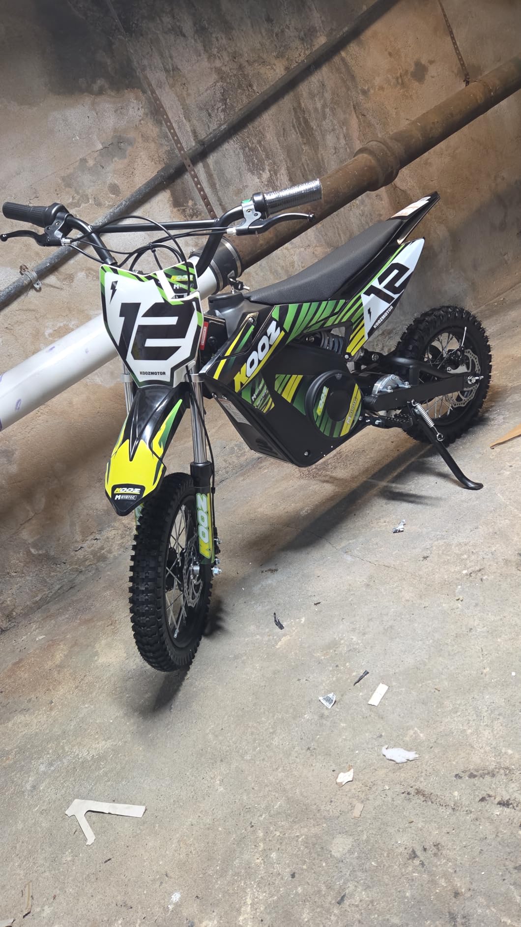 KOOZ HP112E PRO 36V 1000W Electric Dirt Bike Motorcycle for Kids | UL2272 SGS Certified, 3 Speed Modes, Max Speed 20MPH, 19 Miles Range, Dual Suspension Disc Brakes, 16