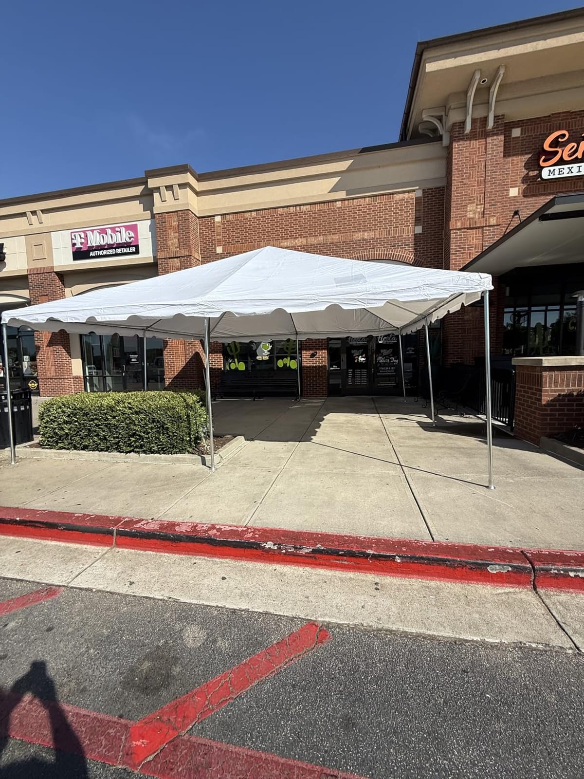 Quictent 20x40 Heavy Duty West Coast Frame Party Tent, No Sides | CPAI-84 Fire Retardant PVC, 12ft Peak No Center Pole, Waterproof Commercial Wedding Event Tent Rental for 100 Person, White customer photo 1