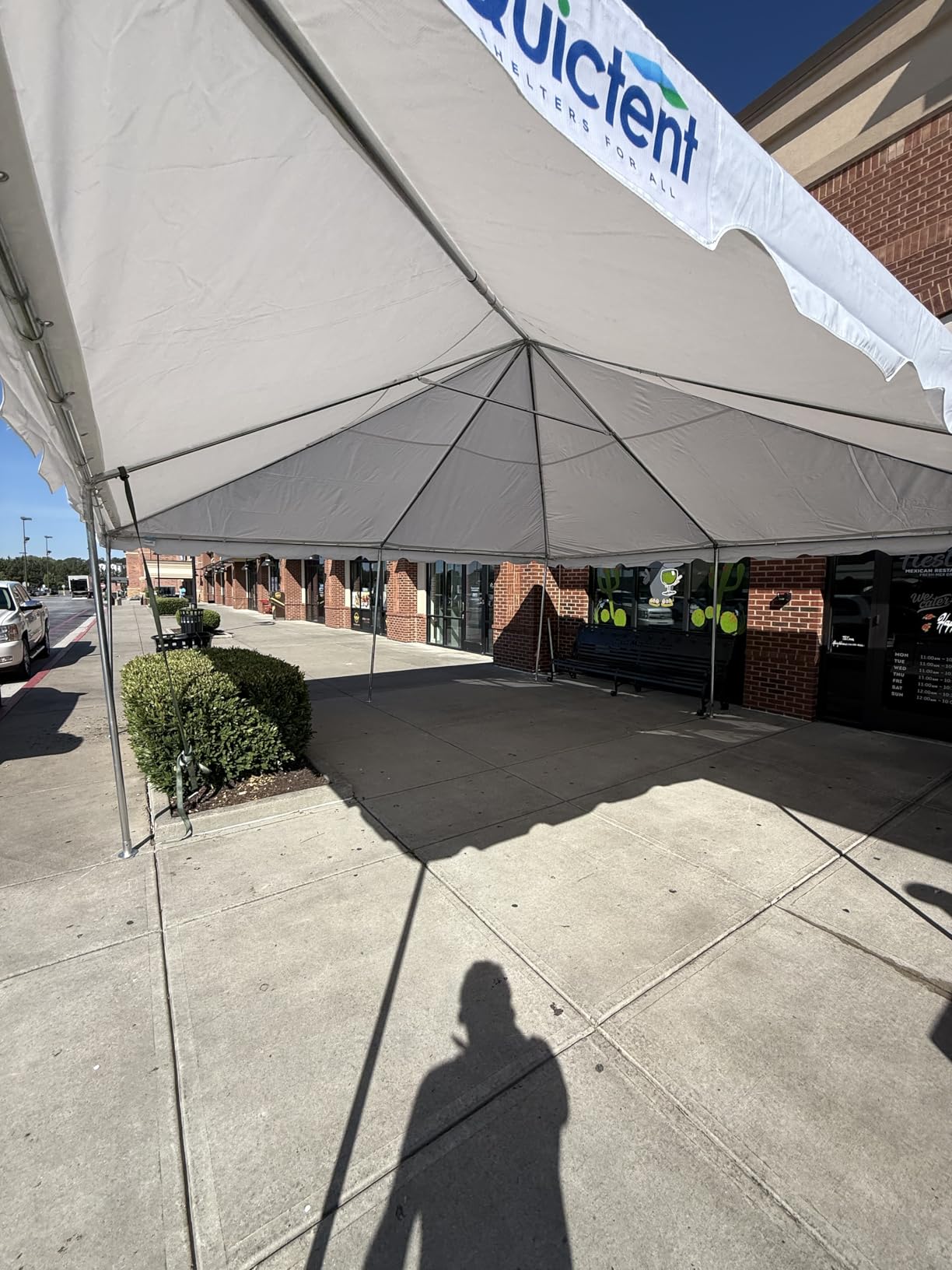 Quictent 20x40 Heavy Duty West Coast Frame Party Tent, No Sides | CPAI-84 Fire Retardant PVC, 12ft Peak No Center Pole, Waterproof Commercial Wedding Event Tent Rental for 100 Person, White customer photo 2