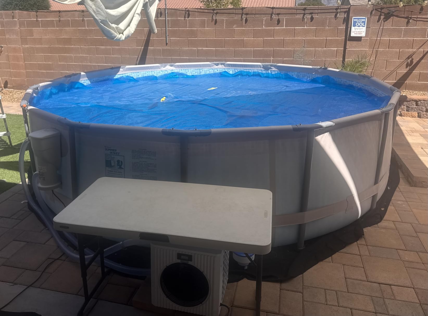 5,500 Gallons Above Ground Pool Heater 110V | H5 18,450BTU Swimming Pool Heat Pump High Efficiency COP4.1 Energy Save 45% Heating or Cooling Above Smart WiFi Control customer photo 1