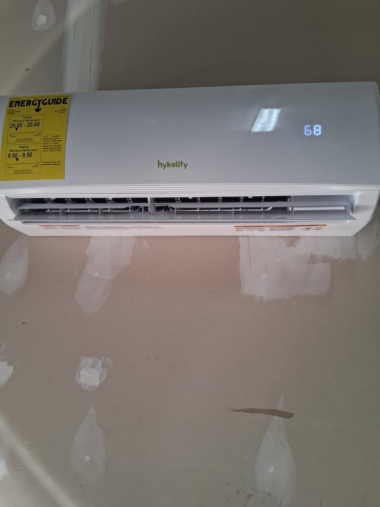 Hykolity 28000 BTU Tri Zone Wifi Enabled Mini Split Air Conditioner, 20 SEER2 208-230V 9000+9000+9000 BTU Ductless Wall Mounted Inverter Air Conditioner & Heater Pump with Installation Kits customer photo 2