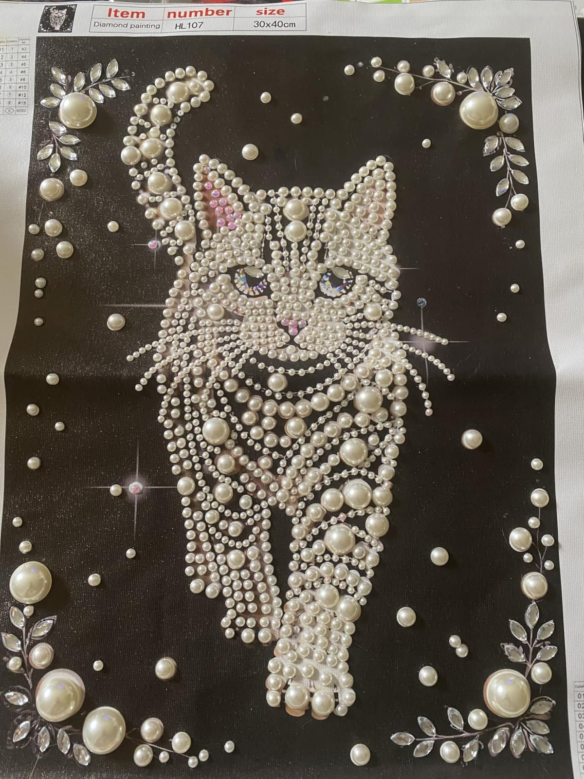 5D Diamond Art Pearl Painting Kit Wave - DIY 3D Special Shape Plastic Pearl Painting 12x16 Inch customer photo 1