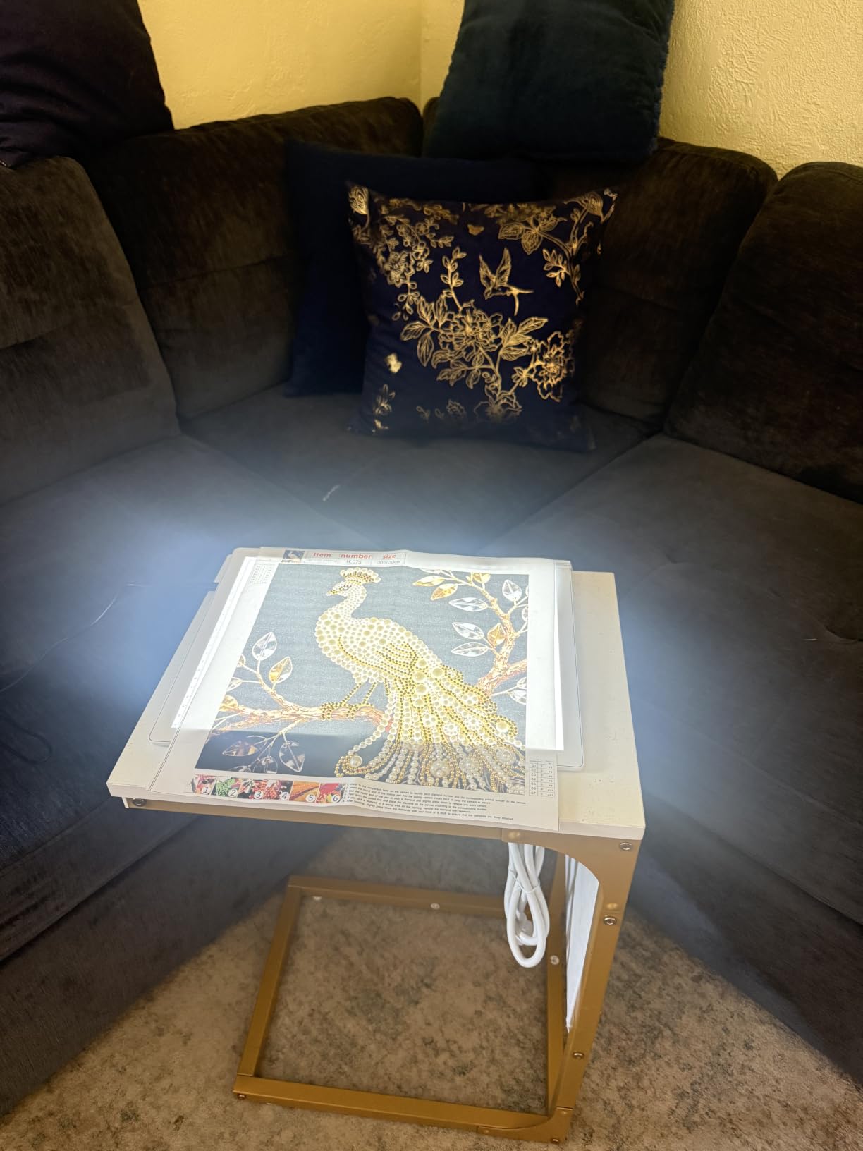 5D Diamond Art Pearl Painting Kit Wave - DIY 3D Special Shape Plastic Pearl Painting 12x16 Inch customer photo 2