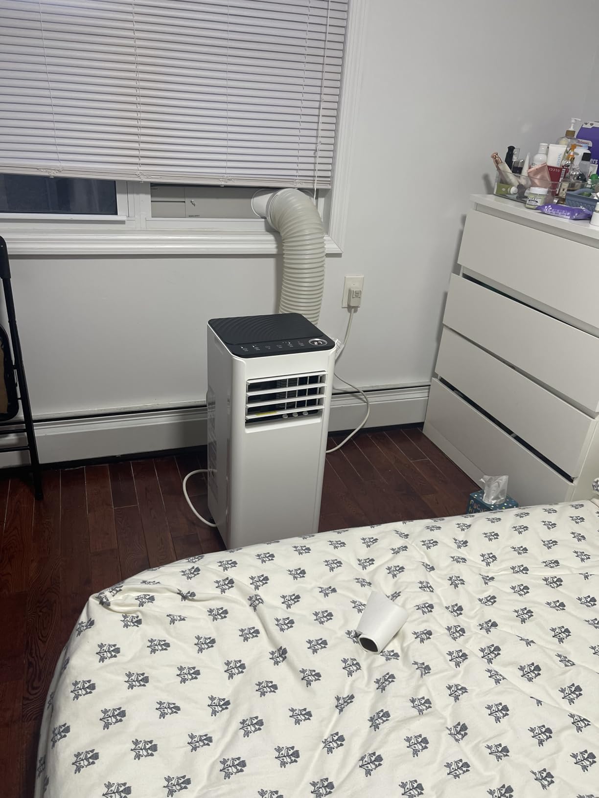 EUHOMY Portable Air Conditioners, 8,000 BTU AC for Rooms Up to 350 Sq. Ft. | 350 CFM, 4 Modes (Cool, Dry, Fan, Sleep), Remote & Panel Control, Easy Installation, 20-50 in. Window Kit, 50dB, 24h Timer customer photo 2