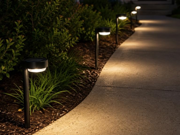 ELECLINK 12 Pack Solar Pathway Lights Outdoor, Solar Powered Landscape Path Light with Larger LED Lens, Brighter Up to 12 Hrs Waterproof Outdoor Solar Light for Yard Garden Walkway Driveway Sidewalk customer photo 1