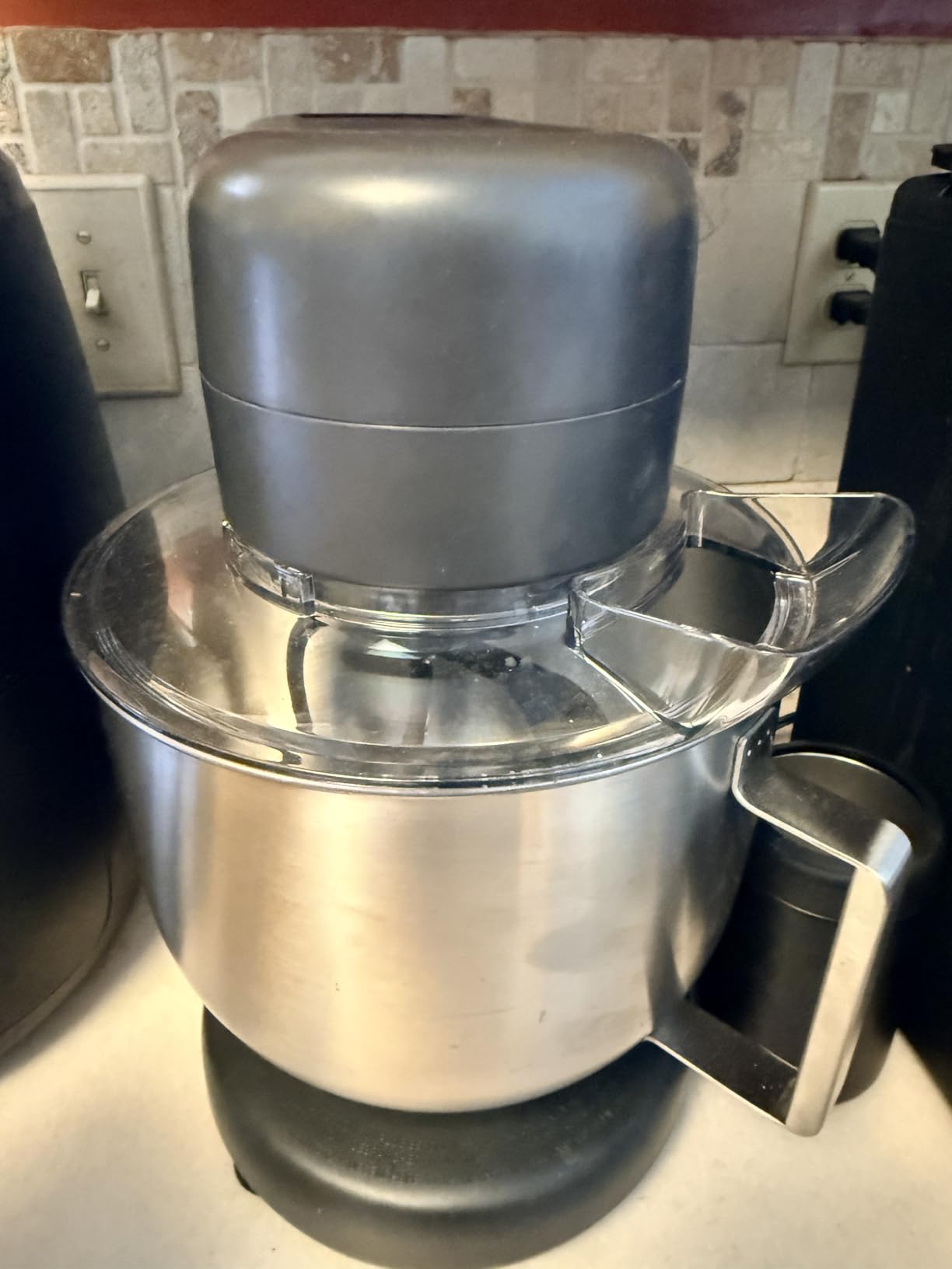 Martha Stewart 5.3QT Tilt Head Stand Mixer, 12 Speeds, Stainless Steel Bowl | Dough Hook, Stainless Whisk, Beater, Removable Splash Shield, Bread, Cake & Whipping, Electric Kitchen Mixer, Caviar Gray customer photo 1