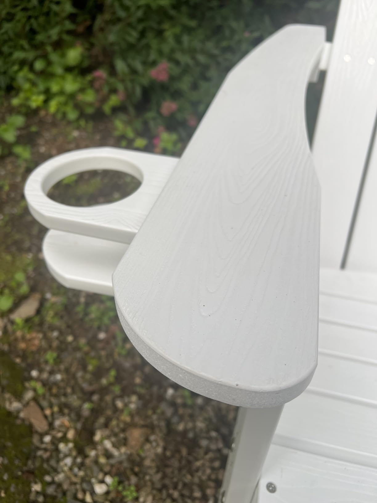 LUE BONA HDPS Outdoor Adirondack Chair, Cup Holder, Navy Blue customer photo 1