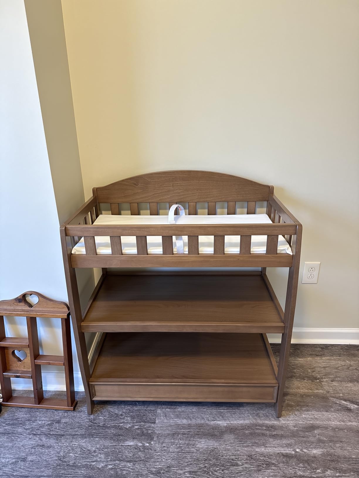 Delta Children Infant Changing Table with Pad, Chestnut customer photo 1