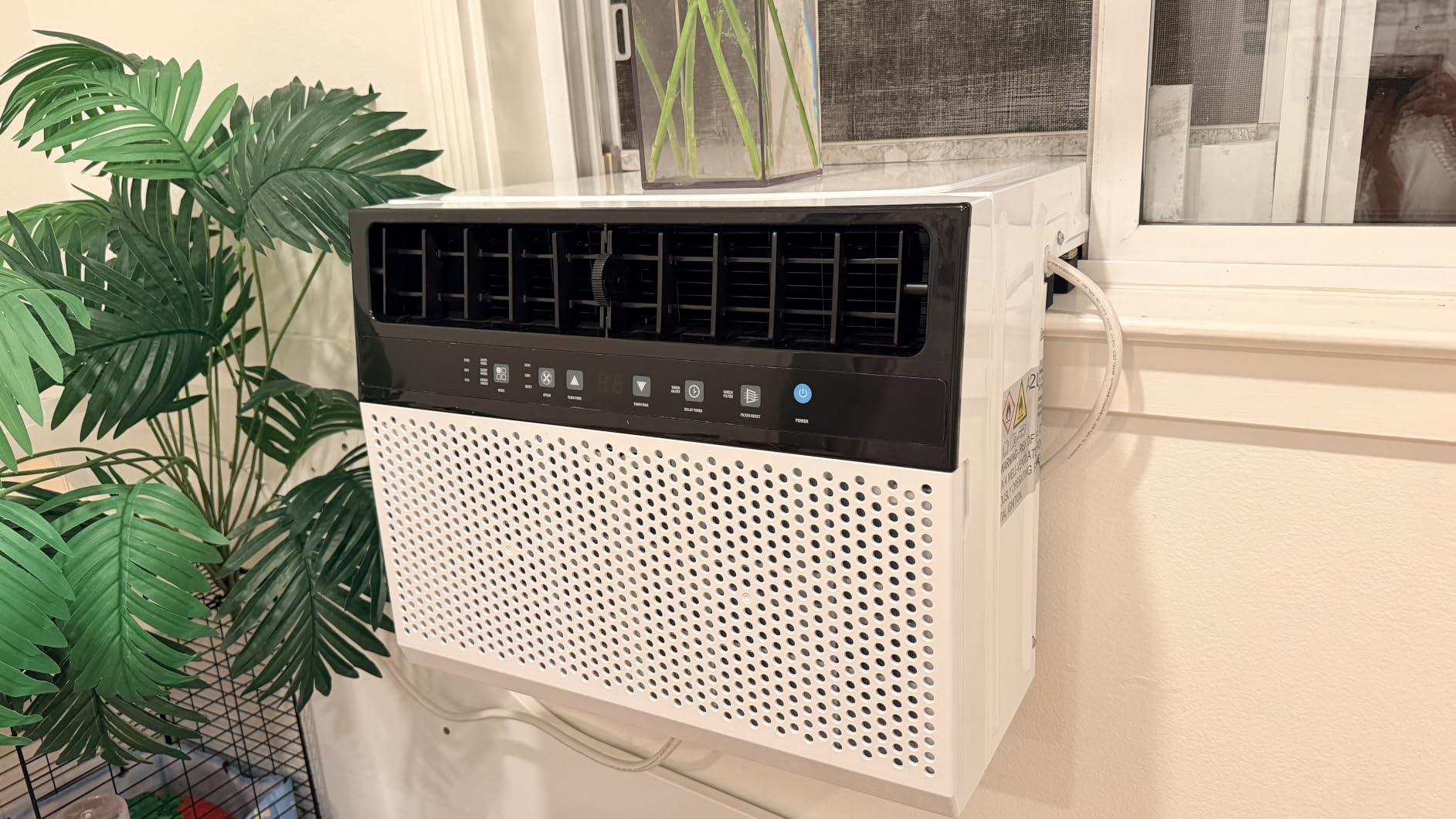 U-Shaped Window Air Conditioner, Window AC Unit Cools up to 450 Sq.Ft, Saddle Air Conditioner Window with Full Window View, Low Noise, Cool/Dry/Fan Modes, 24H Timer, Ivory White, 10,000BTU customer photo 2