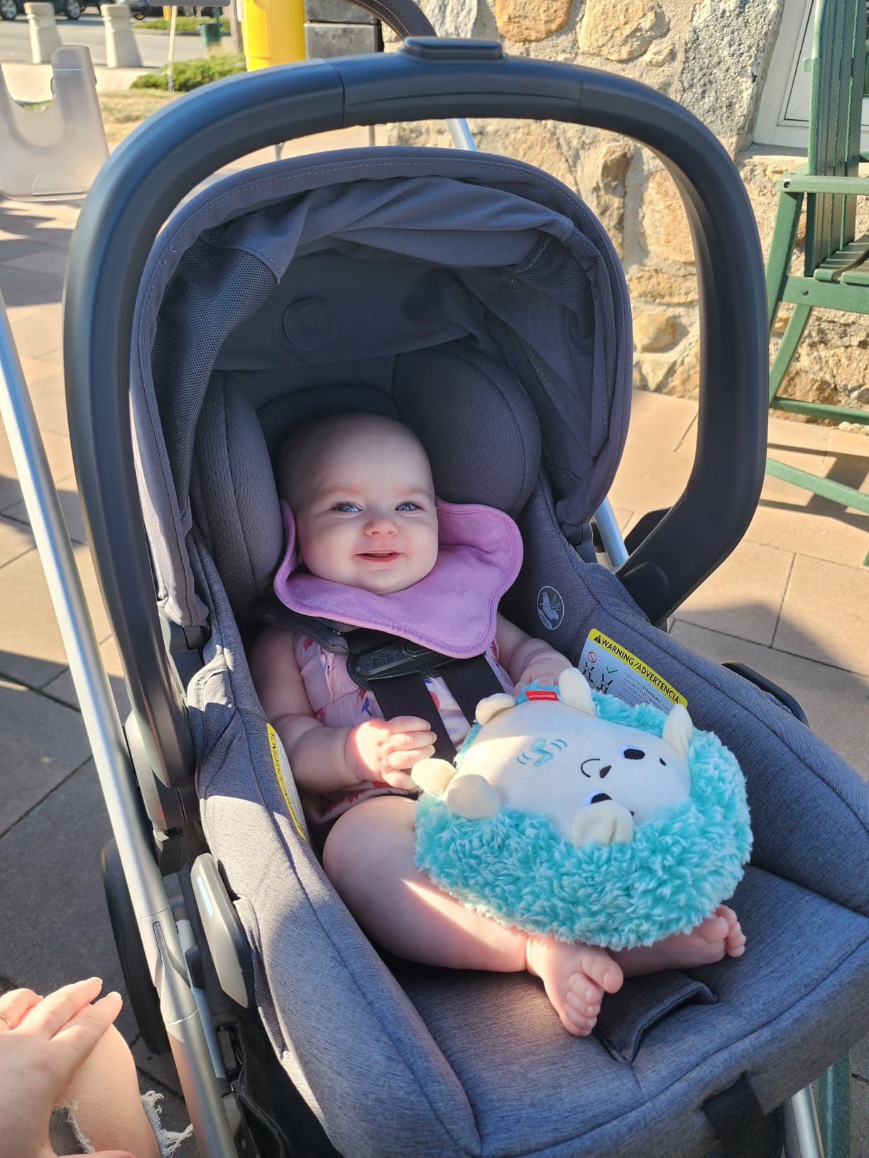 UPPAbaby Mesa V3 Infant Car Seat with Base, Insert & SmartSecure - Ada customer photo 2