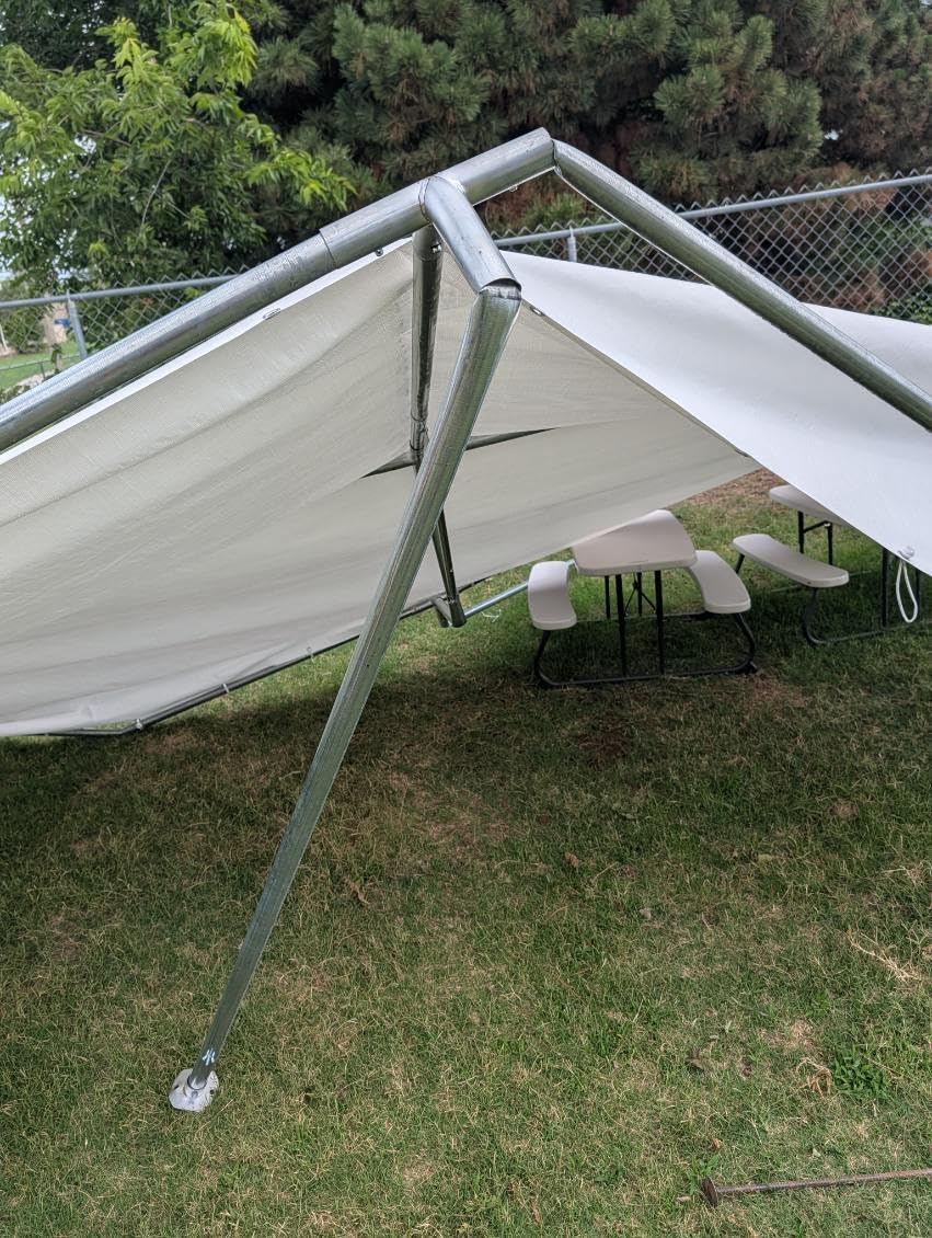 Aoxun 10x20 Carport Heavy Duty Carport Potable Car Canopy Garage, White | Adjustable Height car port for Cars, Boats, Trucks, Outdoor Carport Shelter with Steel Frame, Portable Car Tent customer photo 1