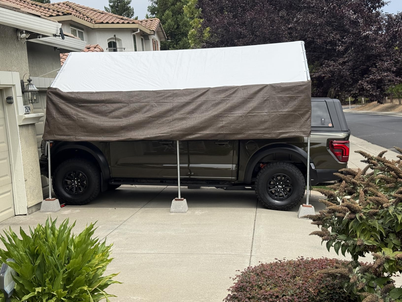 Aoxun 10x20 Carport Heavy Duty Carport Potable Car Canopy Garage, White | Adjustable Height car port for Cars, Boats, Trucks, Outdoor Carport Shelter with Steel Frame, Portable Car Tent customer photo 2
